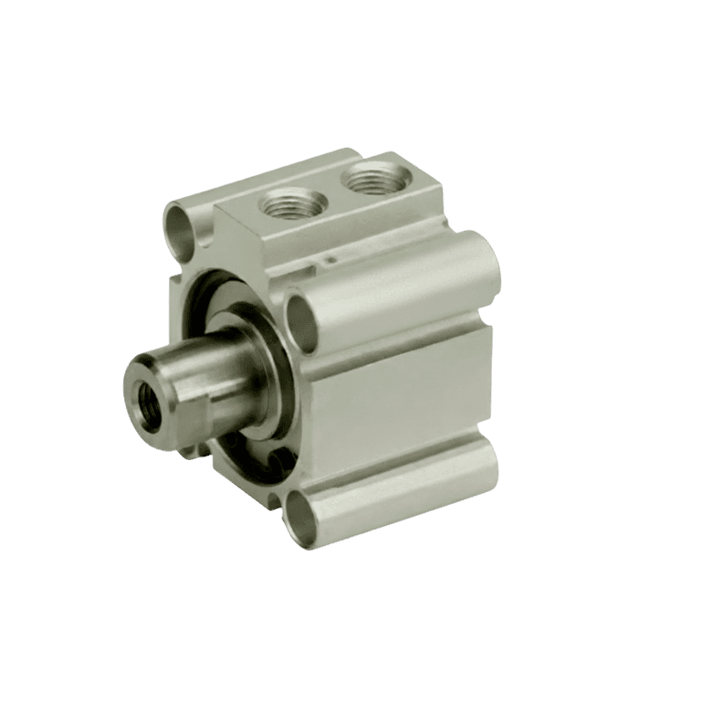 Cilindro Neumático Compacto ø 32 mm x 20 mm, RC 1/8", Doble Efecto, Sin Lubricación, Vástago Macho - SMC CDQ2B32-20DMZ - 165282