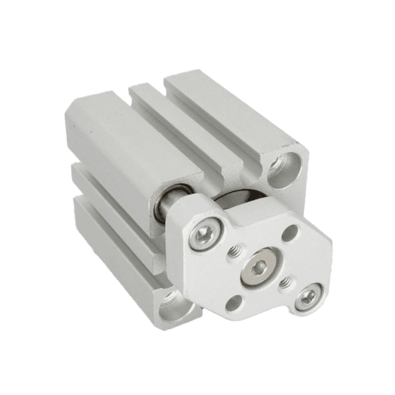 Cilindro Neumático Compacto Guiado ø 16 mm x 10 mm, Milimétrica M5, Doble Efecto, Vástago Simple, Sin Lubricación, Vástago Hembra - SMC CDQMB16-10 - 079477