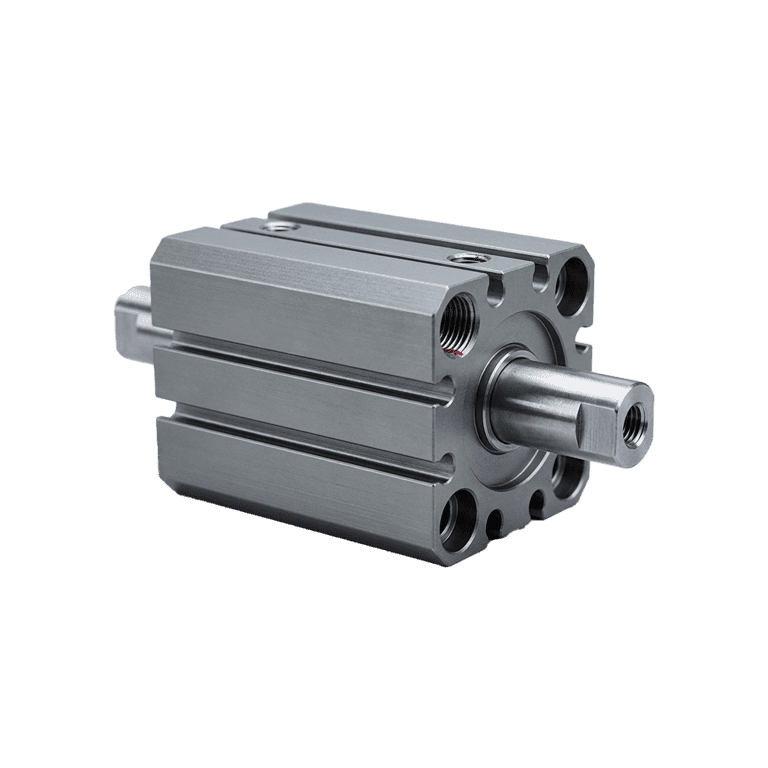 Cilindro Neumático Compacto ø 25 mm x 15 mm, Milimétrica M5, Doble Efecto, Doble Vástago, Sin Lubricación, Vástago Hembra - SMC CDQSWB25-15D - 203506