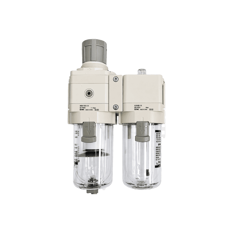 Unidad de Mantenimiento FRL 2 Módulos, 0.05 - 0.85 MPa, 5 μm 1/2" NPT Vaso Policarbonato - SMC AC40A-N04-Z-D - 442405