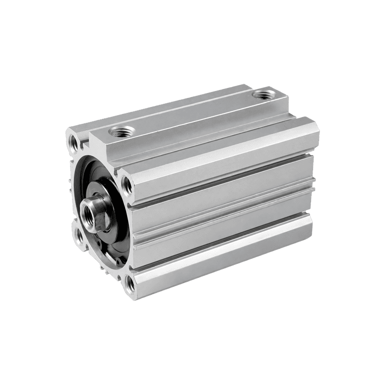 Cilindro Neumático Compacto ø 40 mm x 30 mm, Conexión Axial 1/8" RC, Doble Efecto, Amortiguación Elástica - SMC CDQP2B40-30DC - 503441