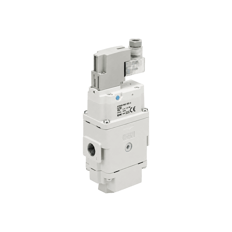 Válvula de Arranque Progresivo 1/4" NPT, 24 VCD, 2,433 l/min, Conector DIN con LED y supresor de picos - SMC AV2000-N02-5DZ-A - 494273
