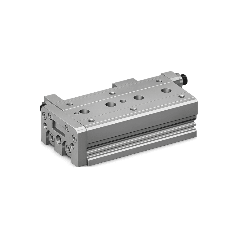 Mesa Deslizante Neumática, Doble Vástago ø 20 mm x 75 mm, Doble Efecto,  SMC MXS20-75A - 105236