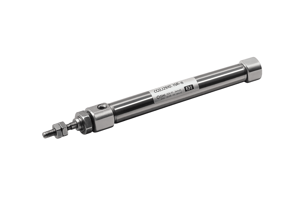 Cilindro Neumático Compacto Ø10 mm Carrera 75 mm Doble Efecto, Vástago Pasante - SMC CDJ2B10-75R-B-PROYECTOS - 070858 