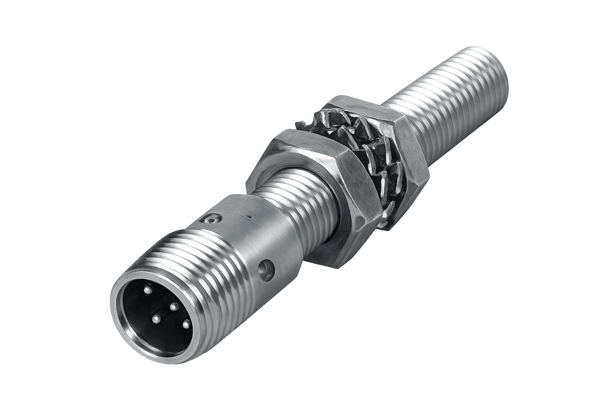 Sensor de proximidad inductivo M8, 2 mm de detección, PNP NA, conector M12 - Turck - BI2-EG08-AP6X-H1341-PROYECTOS - 4600640