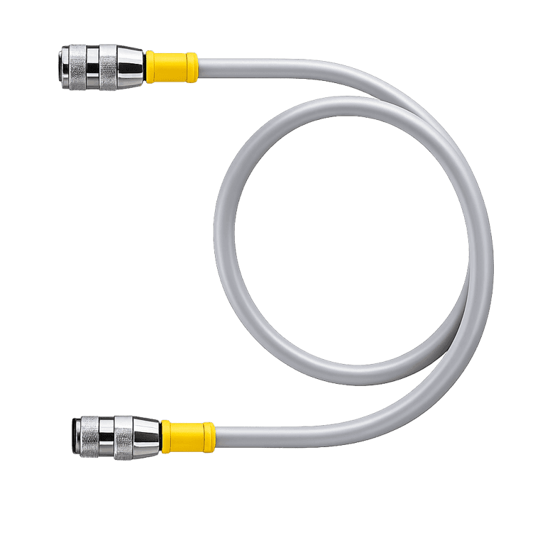 Cable para actuador y sensor de 0.5 m, conector hembra M12 de 5 polos a conector macho M12 de 5 polos, recto, blindado - Turck - RK4.5T-0.5-RS4.5T/S618-PROYECTO - U34592