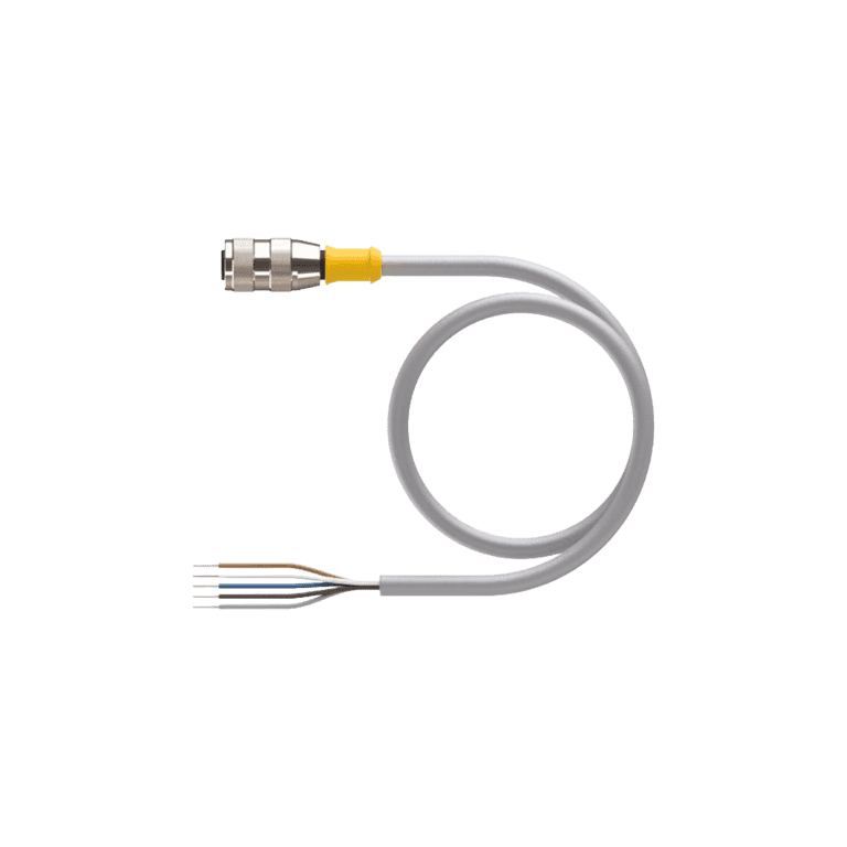 Cable Moldeado 5 Pines Hembra M12 Recto - 5 hilos, 5 metros - Turck RK 4.5T-5/SV - U0961-49