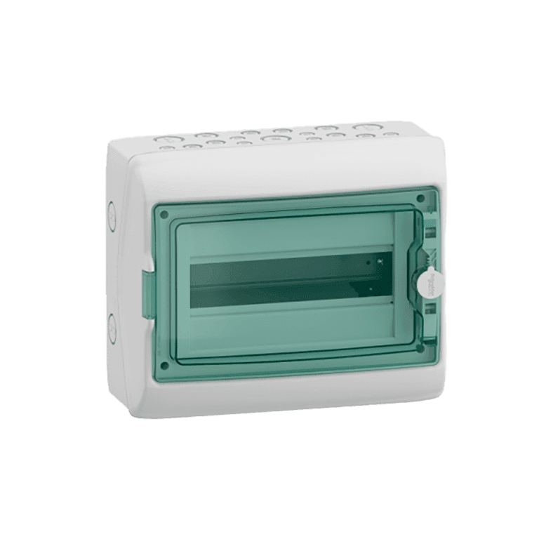 Caja de Distribución para Sobreponer, 4 Módulos, Riel Din, 200 x 123 x 112mm, IP65 - Schneider Electric 13441 