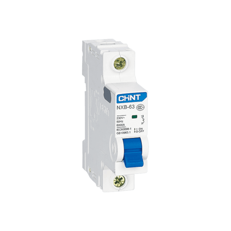 Interruptor Termomagnético Riel Din 1 Polo 1 Amper Curva B 6 kA - Chint NXB-63 1P B1 - 814034 