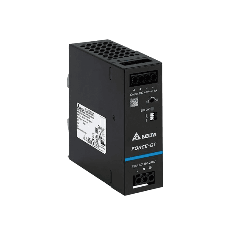 Fuente de Alimentación 24 VCD, 10 Amperes, 240 W, Montaje Riel Din - Delta DRF-24V240W1GBA 