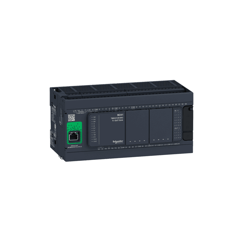 Controlador Lógico Programable PLC, 24 DI, 12 DO (Relevador), 4 DO - Modicon M241 Schneider Electric TM241CE40R 
