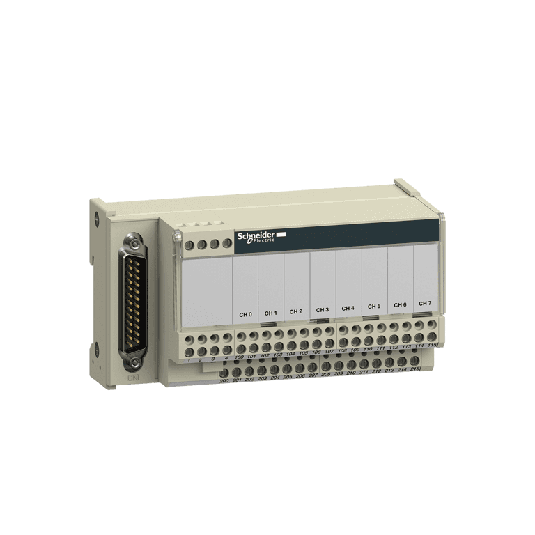 Módulo de Expansión para PLC, 8 Entradas Pasivas, 8 Salidas Pasivas, Modicom Atrum - Schneider Electric ABE7CPA02 