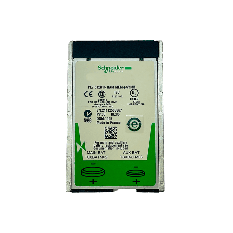 Módulo de Memoria SRAM, 128kb - Modicon Premium Schneider Electric TSXMRPP128K 