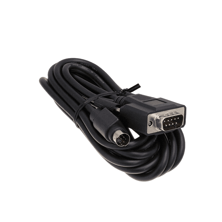 Cable de Comunicación para Conexión de PLC a HMI, 3 m, 8-pin mini-DIN Macho ↔ DB9 Macho - Delta UC-MS030-06A