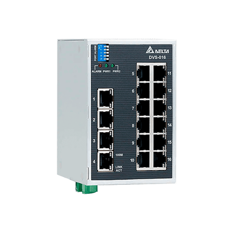 Switch Ethernet 16 Puertos No Administrable - Delta DVS-016W01 