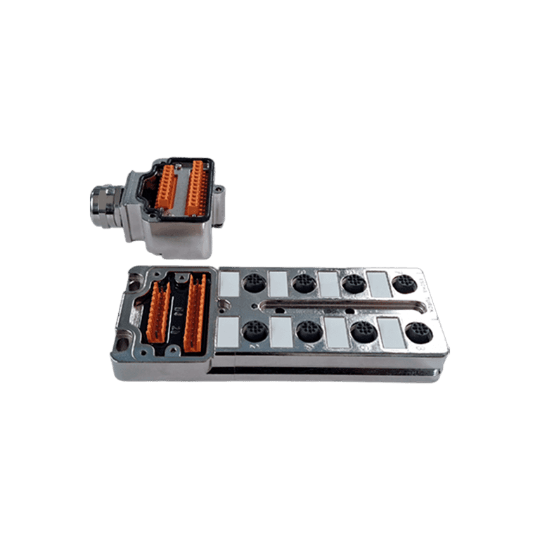Caja Multipuerto para Sensores 8 Puertos A de E/S M12 5 Pines, Conexión B Caja Conexiones, IP68 - Turck 8MB12-5P1-MS-SK  - U8018200