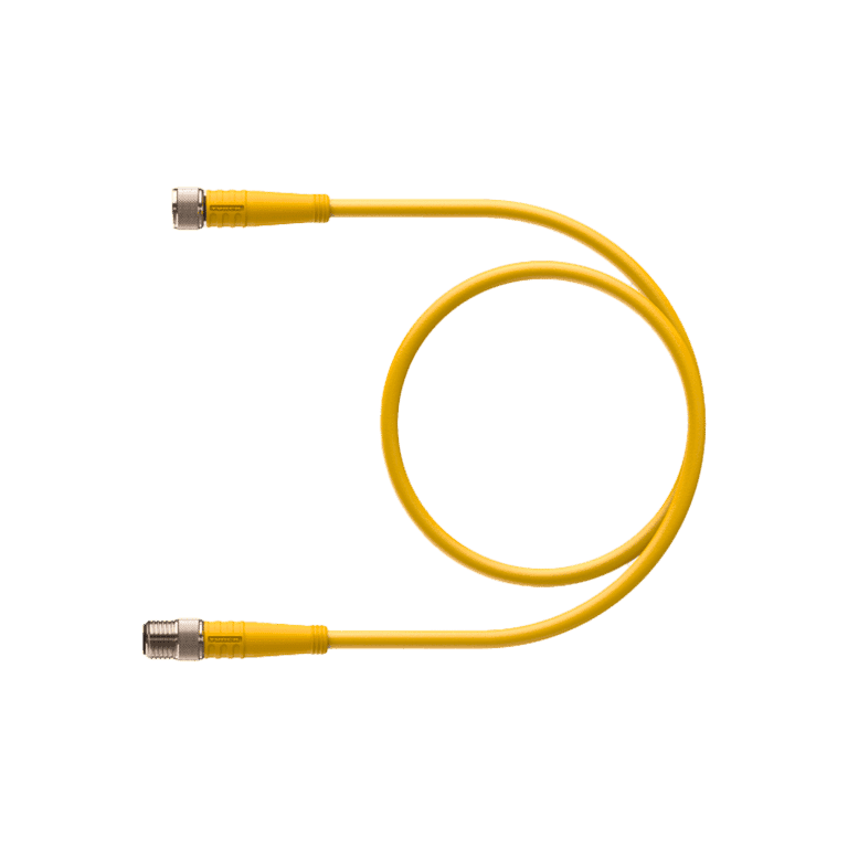 Cable Moldeado 3 Pines Hembra M8 Recto - 3 Pines Macho M8 Recto, 2 metros - Turck PKG 3M-2-PSG 3M/SV - U2-08592