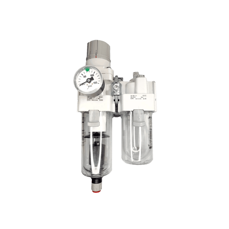 Unidad de Mantenimiento FRL 2 Módulos 5 μm 3/4" NPT Purga Automática, Manómetro Vaso Policarbonato - SMC AC40A-N06CG-Z-A - 198260