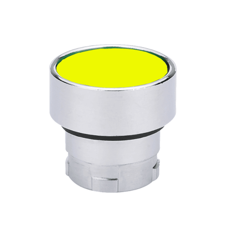 Cabeza de Pulsador Momentáneo Metálico Amarillo Rasante montaje ø 22 mm - Chint - NP2-BA5 - 574660 