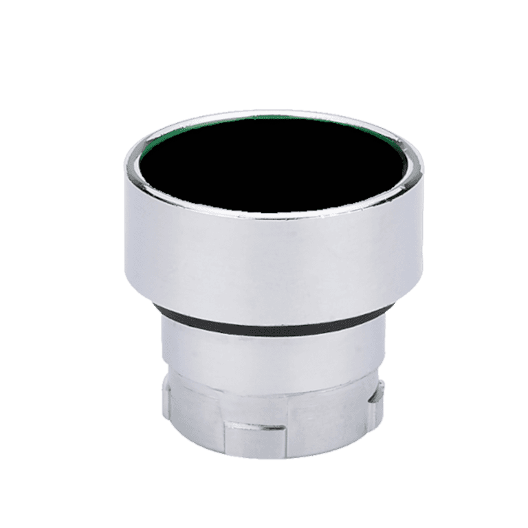 Cabeza de Pulsador Momentáneo Metálico Negro Rasante  montaje ø 22 mm - Chint - NP2-BA2 - 575787