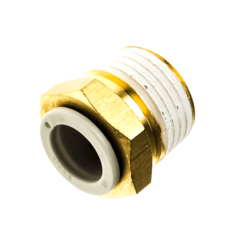 Conector Neumático Rápido Recto Manguera 8 mm x RC 1/8" Macho, Plástico - SMC KQ2H08-01AS - 195255