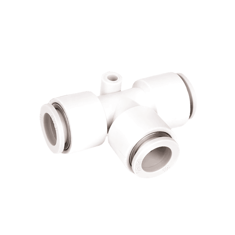 Conector Neumático Rápido T Manguera 6 mm x Manguera 6 mm Plástico - SMC KQ2T06-00A - 195500