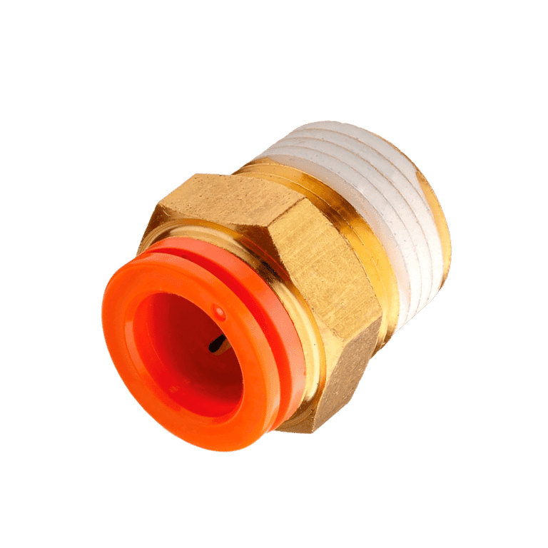Conector Neumático Rápido Recto Manguera 1/4" x RC 1/4" Macho, Plástico - SMC KQ2H07-02AS - 194143