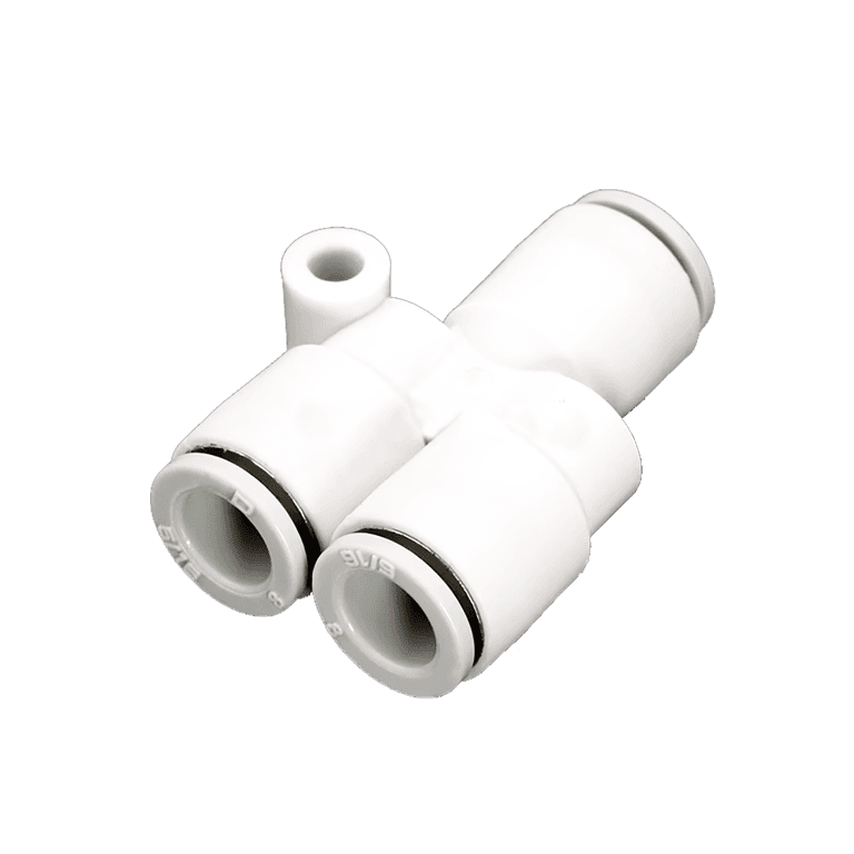 Conector Neumático Rápido Y Manguera 6 mm x Manguera 6 mm Plástico - SMC KQ2U06-00A - 195585