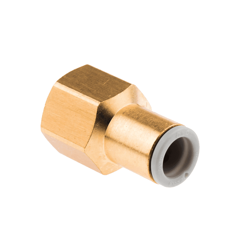 Conector Neumático Rápido Recto Manguera 6 mm x RC 1/8" Hembra, Latón - SMC KQ2F06-01A - 195169