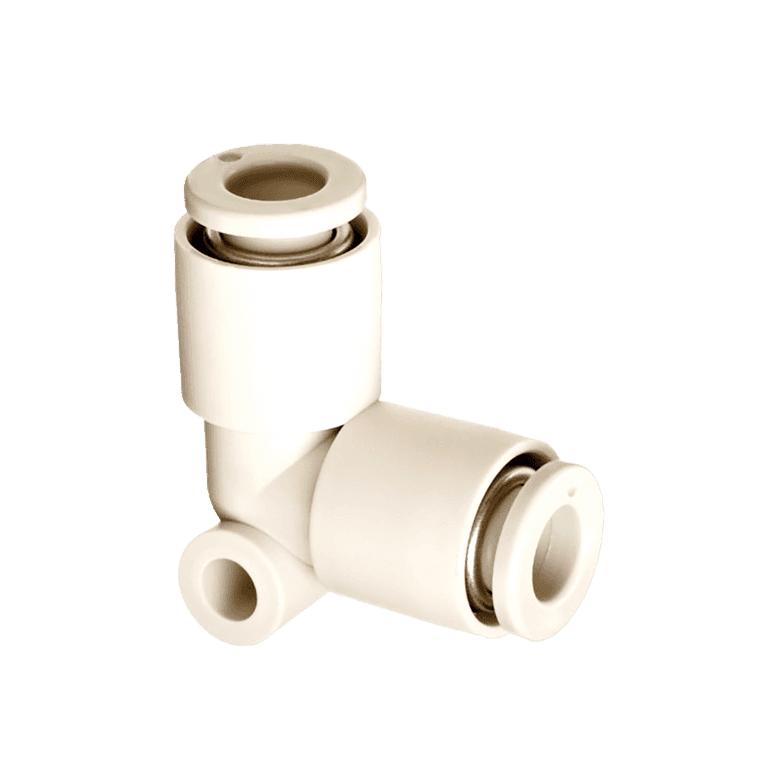 Conector Neumático Rápido Codo Manguera 6 mm x Manguera 6 mm Plástico - SMC KQ2L06-00A - 195344
