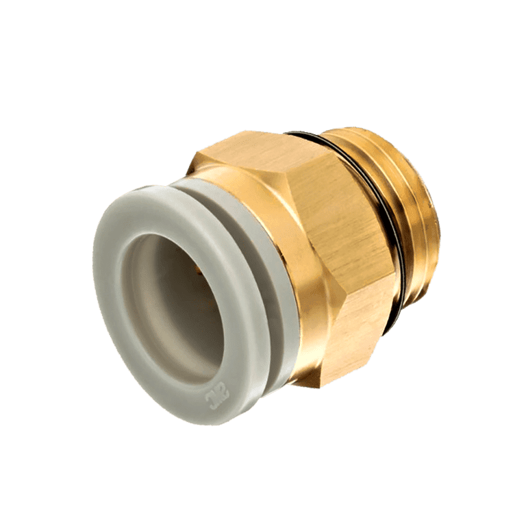 Conector Neumático Rápido Recto Manguera 10 mm x Uni (PT, RC, NPT, G, BSP) 1/2" Macho, Plástico - SMC KQ2H10-U04A - 195277