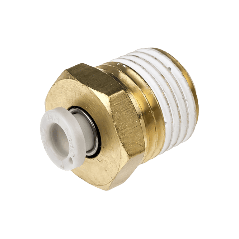 Conector Neumático Rápido Recto Manguera 4 mm x RC 1/4" Macho Plástico - SMC KQ2H04-02AS - 195207