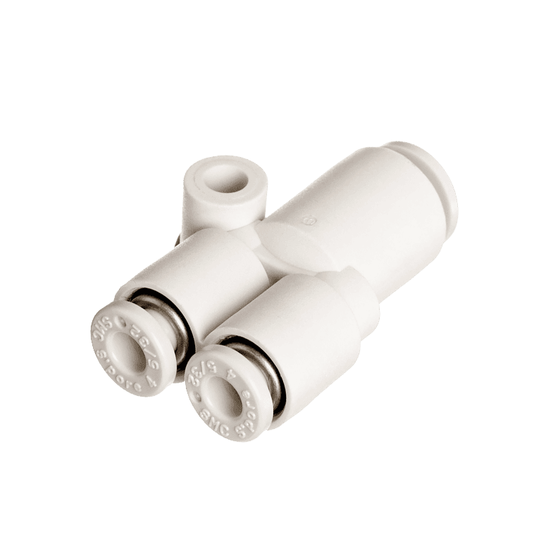 Conector Neumático Rápido Y Manguera 8 mm x Manguera 10 mm Plástico - SMC KQ2U08-10A - 195600