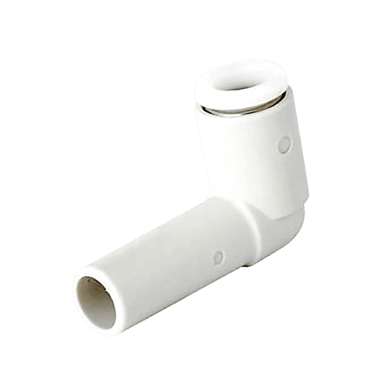 Conector Neumático Rápido Codo Manguera 6 mm x Racor 8 mm Plástico - SMC KQ2L06-08A - 195349