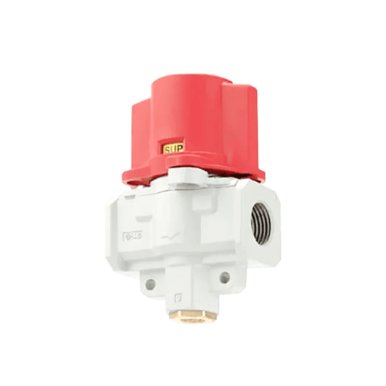 Válvula de Corte 1/4" RC 3/2 Manual con Bloqueo, Modular, Escape de Presión Residual, Compatible AF20-A, AW20-A, AC20-A - SMC VHS20-02A - 198611