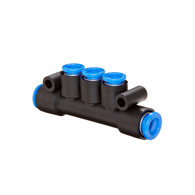 Manifold Multiconector 10 mm, 3 Derivaciones 8 mm - SMC KM13-08-10-3 - 002570