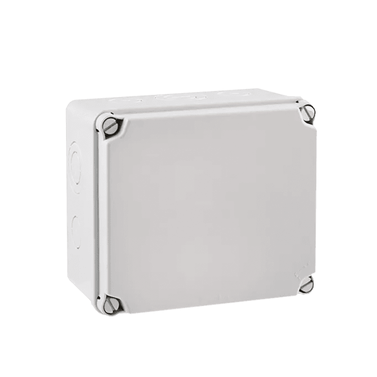 Caja Estanca Ciega, Petroquelada 113 x 113 x 68 mm, Plástico, Gris, IP54 - Chint - CE54EP113 - 8101015                             