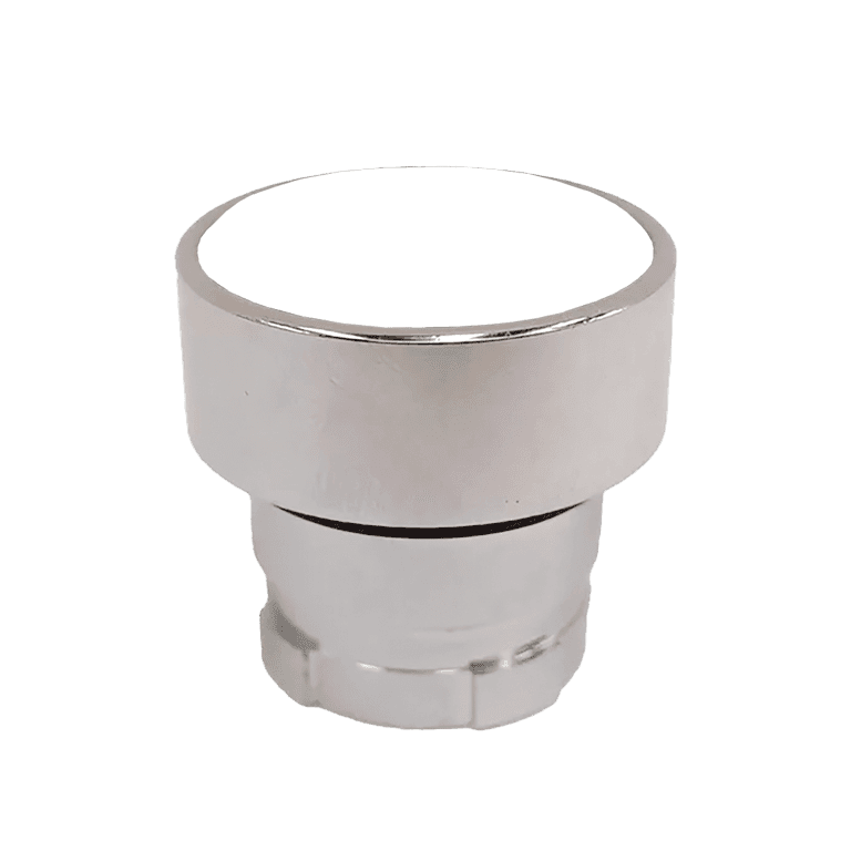 Cabeza de Pulsador Momentáneo Metálico Blanco Rasante montaje ø 22 mm - Chint - NP2-BA1 - 576844