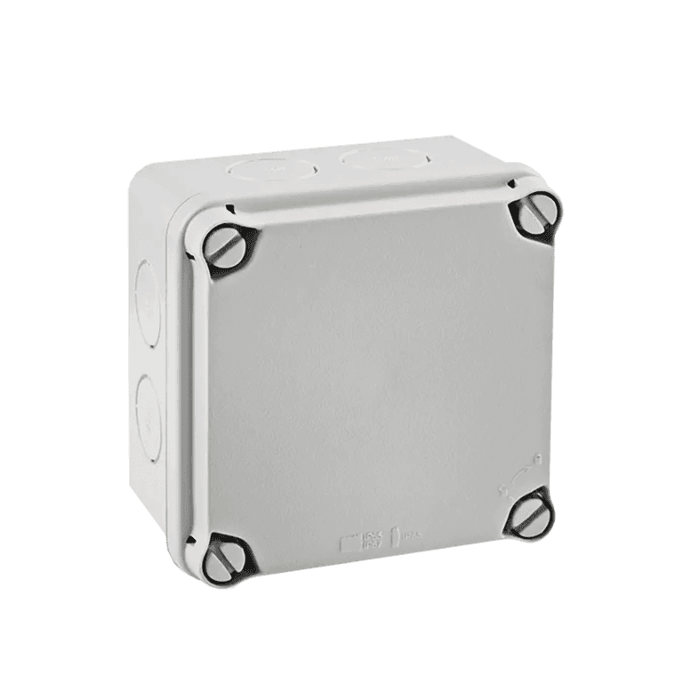 Caja Estanca Ciega, Petroquelada 95 x 95 x 52 mm, Plástico, Gris, IP54 - Chint  - CE54CO95 - 8101013                                         