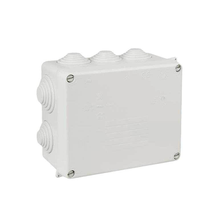 Caja Estanca Ciega, Con Conos 165 x 189 x 100 mm, Plástico, Gris, IP65 - Chint - CE65CO189 - 8101022