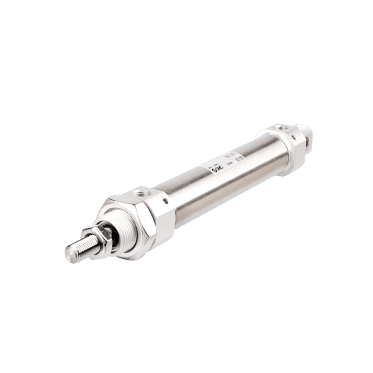 Cilindro Neumático Lineal ø 25 mm x 50 mm, G 1/8", Doble Efecto, ISO (6432), Montaje Fijación oscilante integrada básica - SMC C85N25-50 - 000773