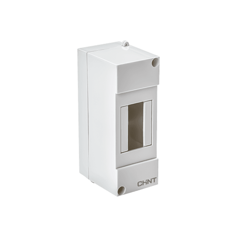 Caja de Distribución para Sobreponer, 2 Módulos, Riel Din, 130 x 50 x 64 mm, IP20 - Chint CD20S02 - 8101000