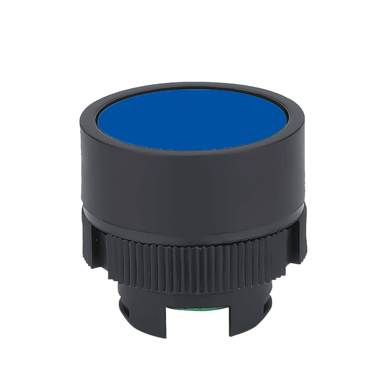 Cabeza de Pulsador Momentáneo Plástico Azul Rasante montaje ø 22 mm Chint NP2-EA6 - 574785