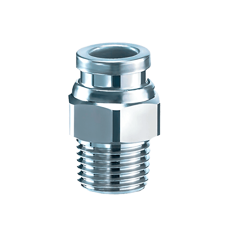 Conector Neumático Rápido Recto Manguera 10 mm x RC 1/2" Macho, Latón - SMC - KQB2H10-04S - 171920