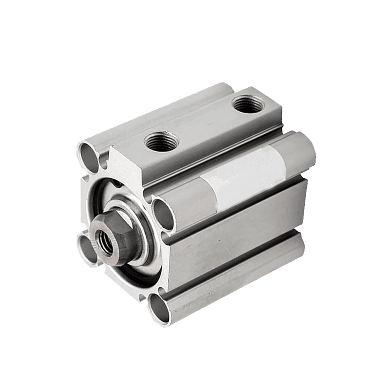 Cilindro Neumático Compacto ø 32 mm x 200 mm, RC 1/8", Doble Efecto, Sin Lubricación, Vástago Hembra, Amortiguación Elástica - SMC CDQ2A32-200DCZ - 174959