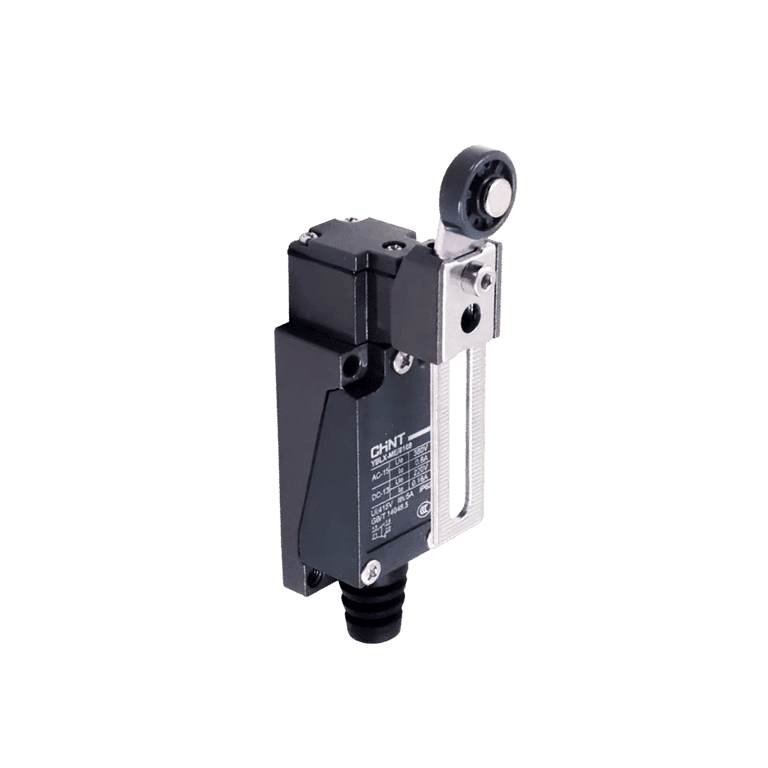 Interruptor de Posición Limit Switch compacto Brazo giratorio ajustable Rodillo 1 NO NC, IP52 - Chint YBLX-ME/8108 - 443022