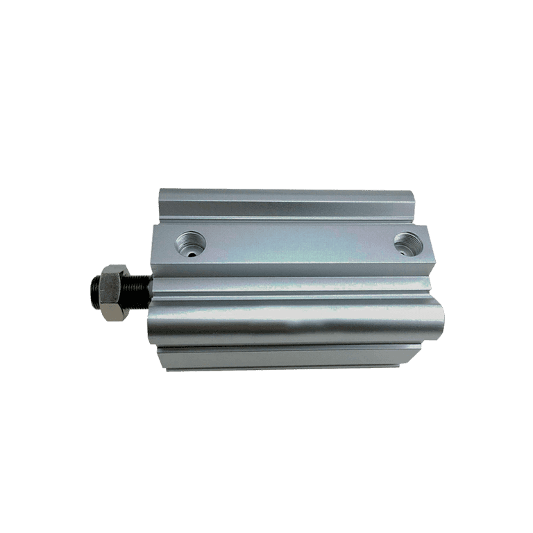 Cilindro Neumático Compacto ø 50 mm x 75 mm, RC 1/4", Doble Efecto, Sin Lubricación, Vástago Macho - SMC CDQ2A50-75DMZ - 164392