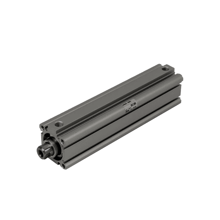 Cilindro Neumático Compacto ø 40 mm x 200 mm, RC 1/8", Doble Efecto, Sin Lubricación, Vástago Hembra, Amortiguación Elástica - SMC CDQ2A40-200DCZ - 184901