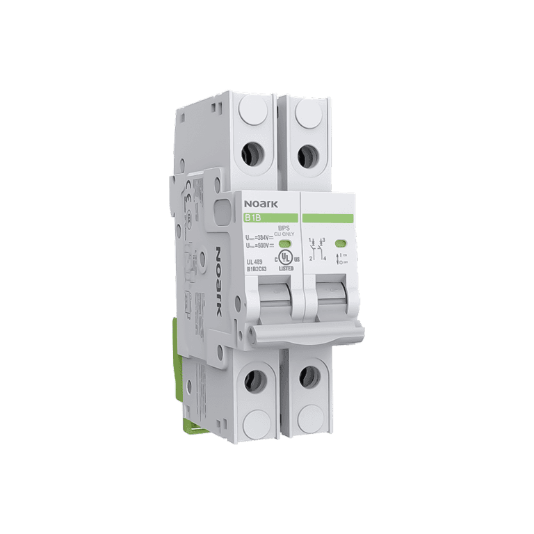 Interruptor Termomagnético Corriente Directa Riel Din 2 Polos 25 Amperes curva C 10 kA - Chint B1B2C25 - 1002615