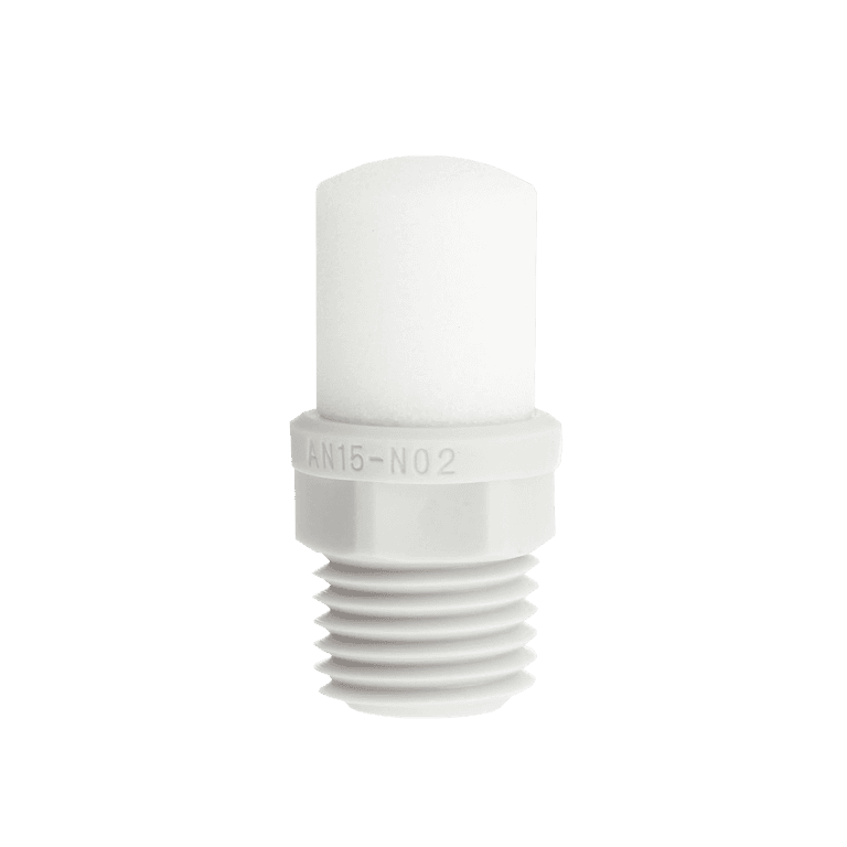 Silenciador Neumático NPT 1/4" Macho, Cuerpo de Resina Absorción Resina Sinterizada, 30 dB, 1.0 MPa - SMC AN15-N02 - 182131